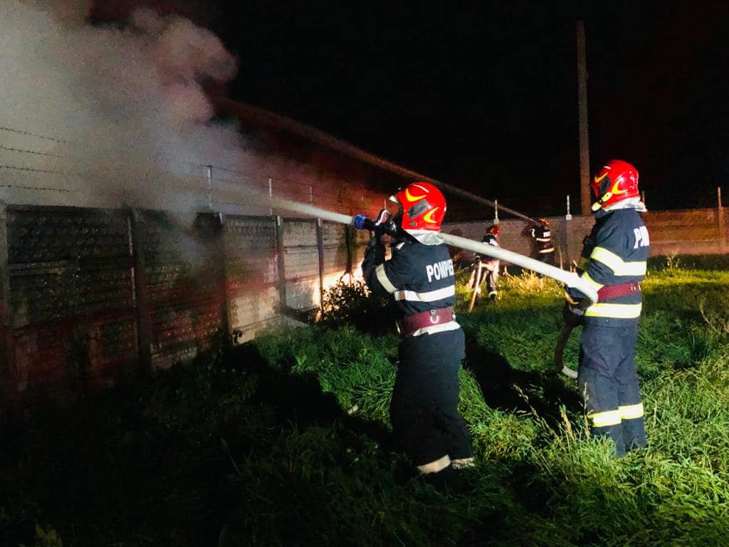 Incendiu produs în Mediaș