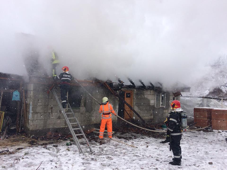 Incendiu produs azi în Tălmaciu