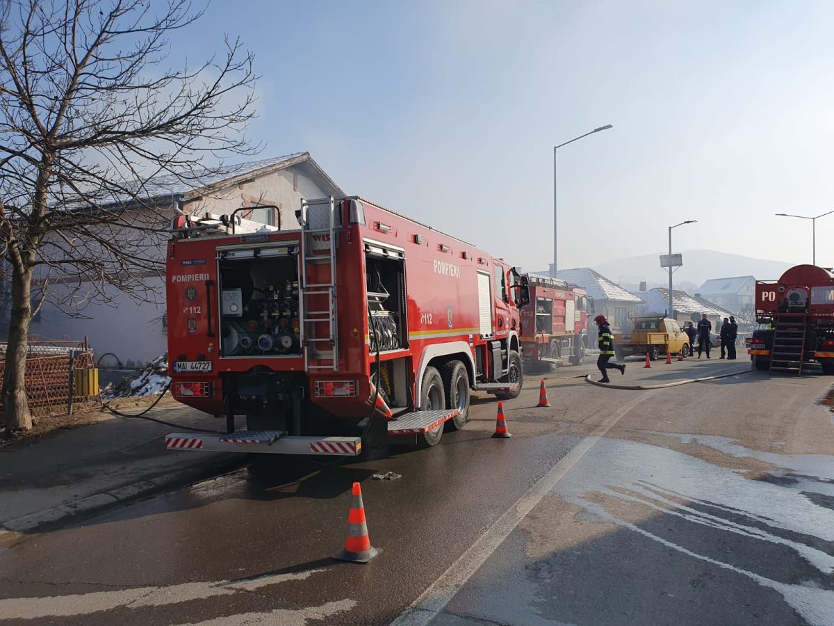 Incendiu produs în Zalău