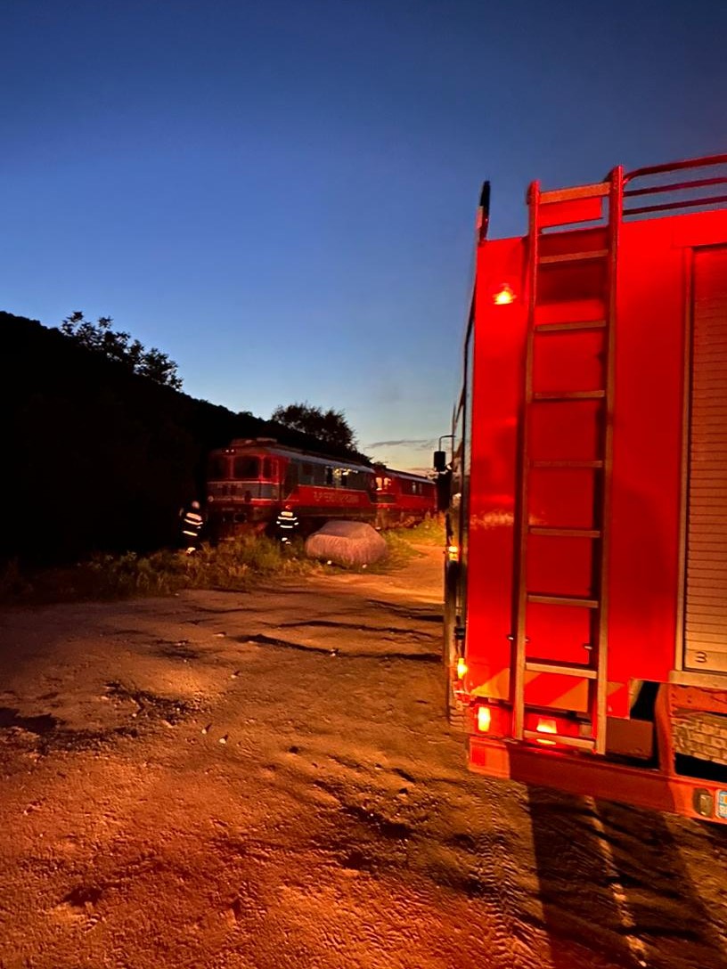 Incendiu la o locomotivă în Șimleu Silvaniei