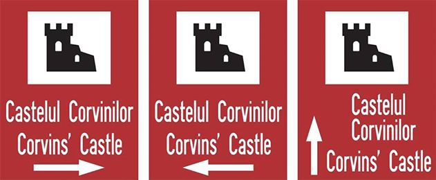 55 de indicatoare de informare turistică vor semnaliza direcția către Castelul Corvinilor