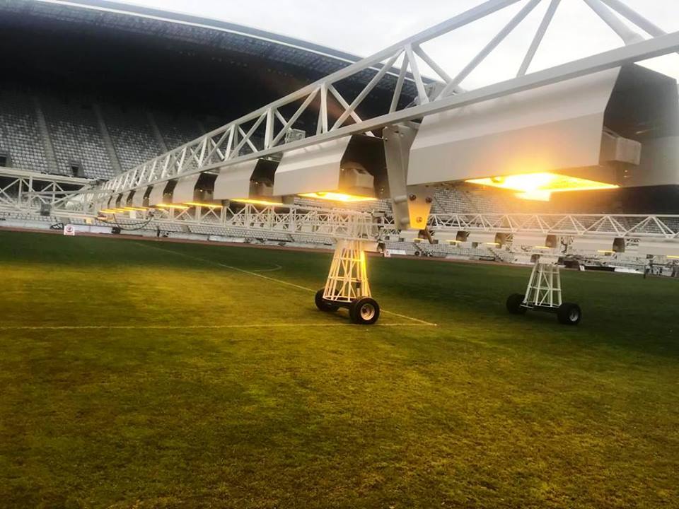 Instalație performantă de refacere a gazonului de pe Cluj-Arena