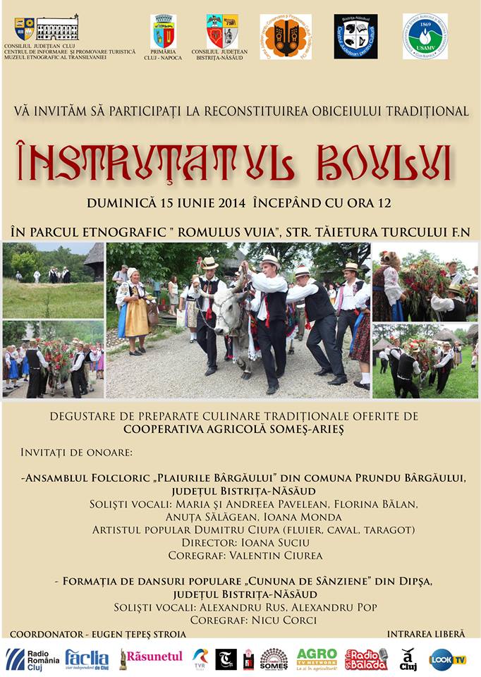 Ritualul „Înstruţatul Boului” în Parcul Etnografic „Romulus Vuia” din Cluj Napoca