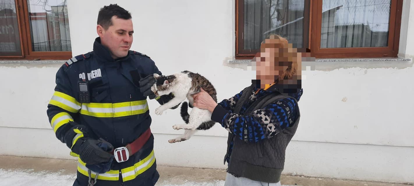 O intervenție mai deosebită efectuată de ISU Satu Mare