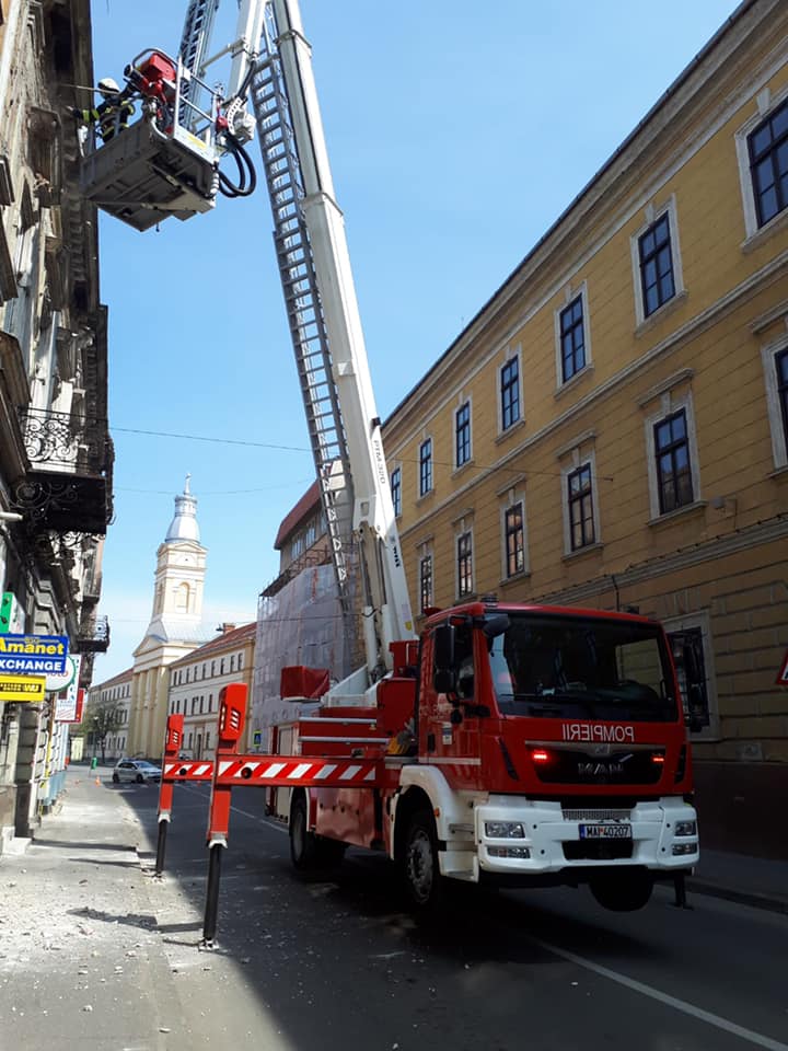 Intervenție la înălțime în Satu Mare