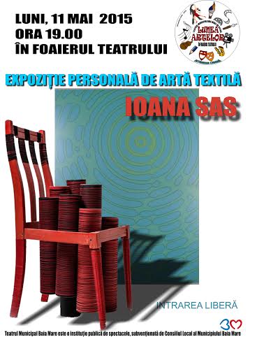 Lunea Artelor la Teatrul Municipal Baia Mare: Expoziție personală de artă textilă semnată de Ioana Alexandra Sas