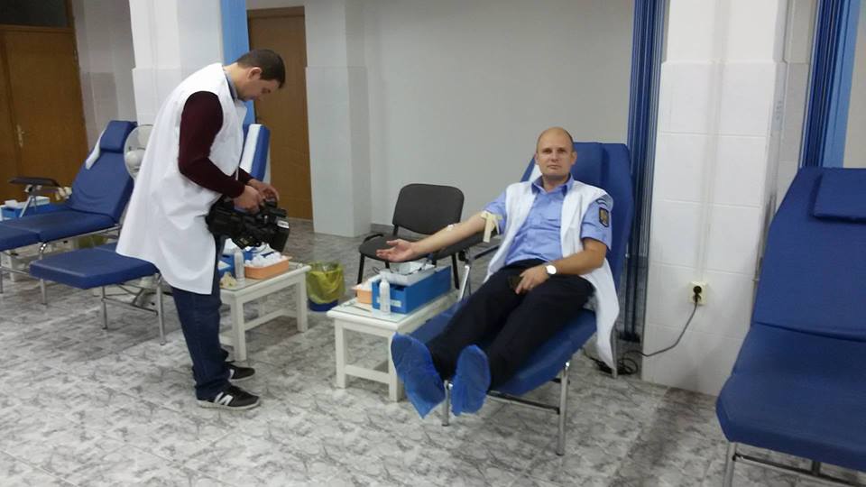 Jandarmii bistriţeni donează sânge timp de trei zile