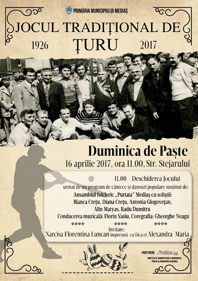 Jocul de „Țuru”, în prima zi de Paști la Mediaș