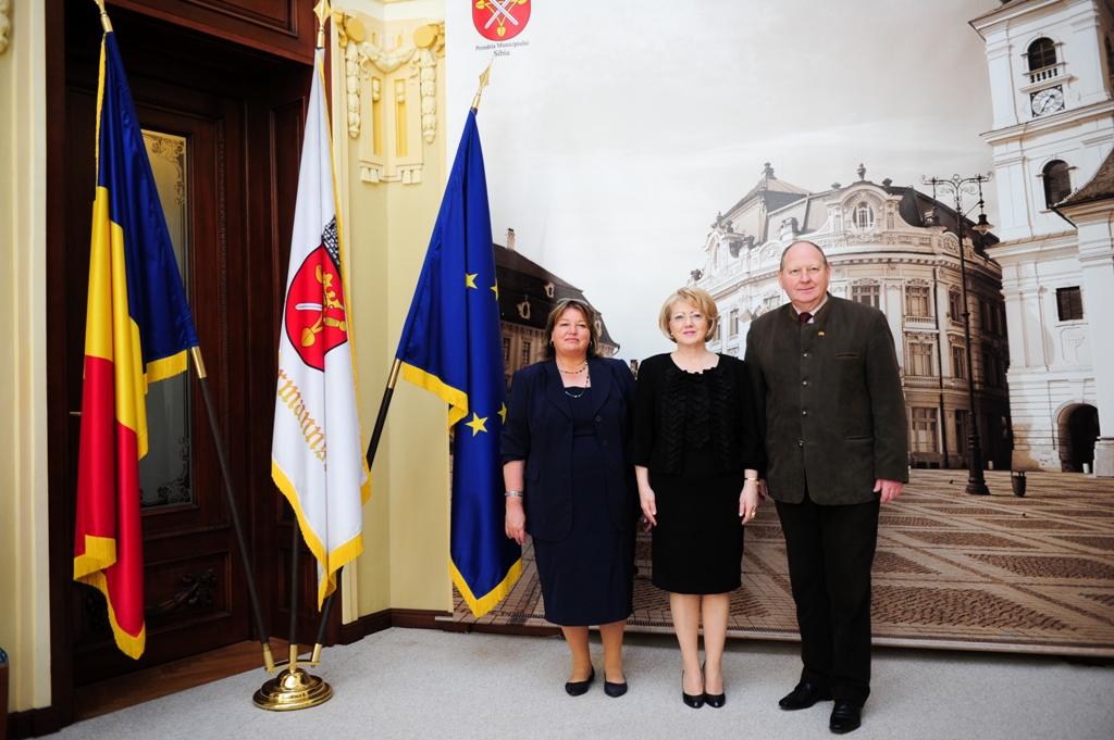 Primăria Sibiu, vizitată de Klaus Brahmig, membru al Parlamentului Germaniei