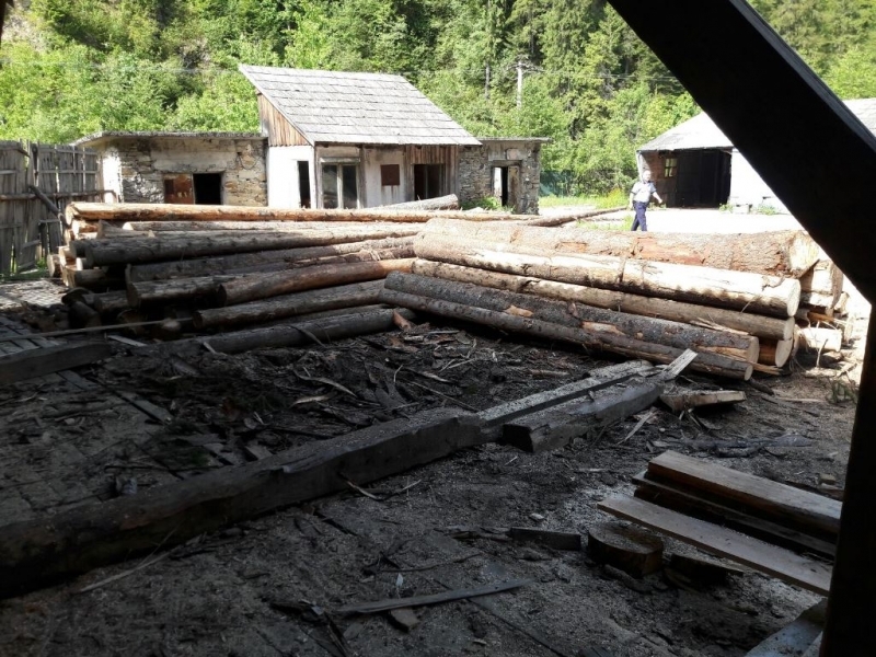 Peste 90 mc de material lemnos, confiscat de polițiști în stația CFR Rodna