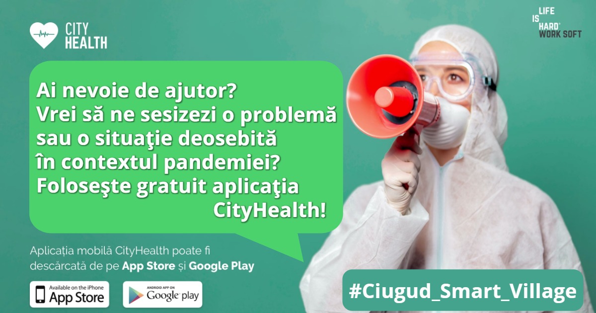 Primăria Ciugud oferă cetățenilor o aplicație prin care pot sesiza rapid orice problemă care ar putea apărea după relaxarea măsurilor anti COVID 19