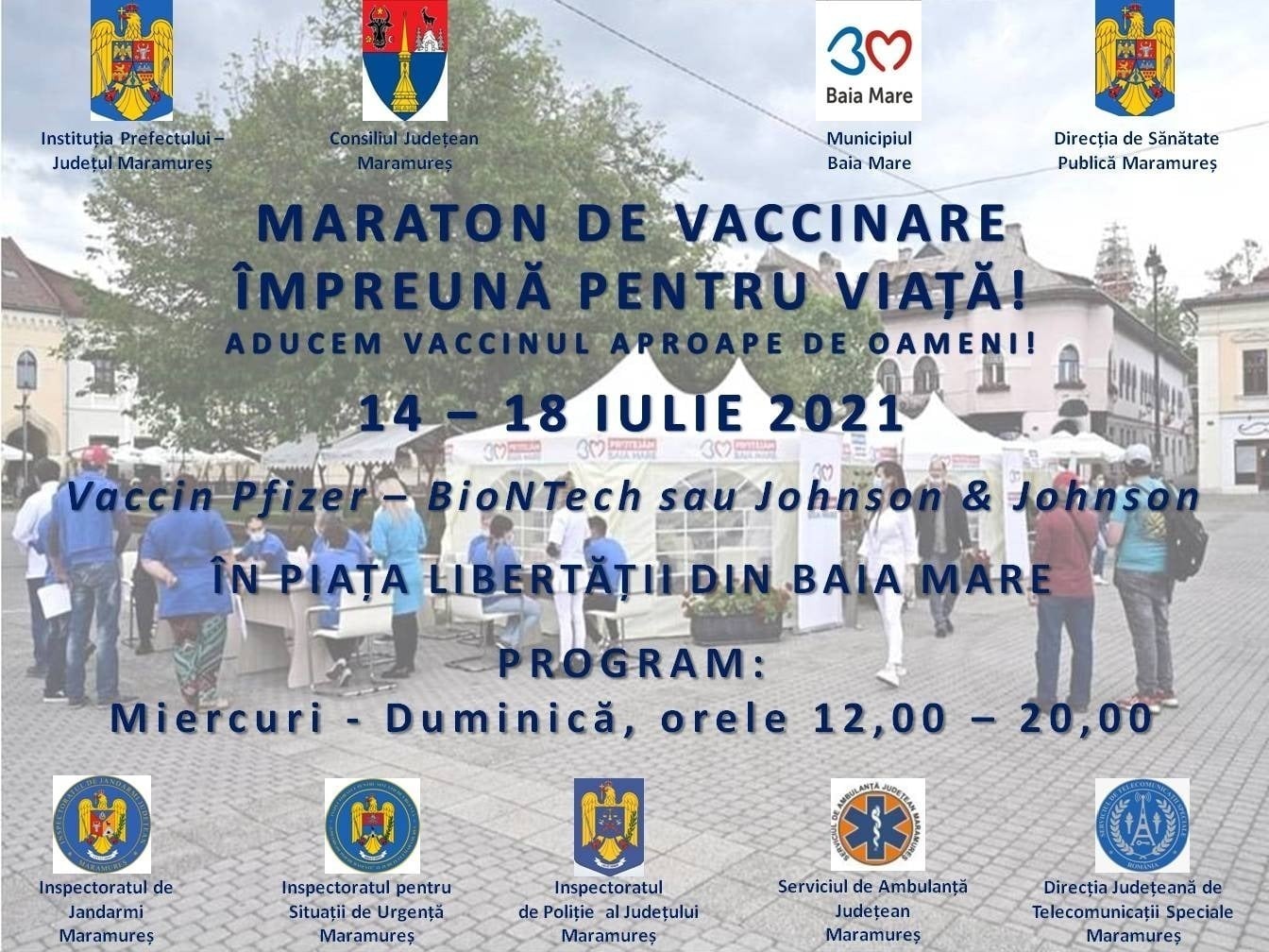 Maraton de vaccinare în Baia Mare