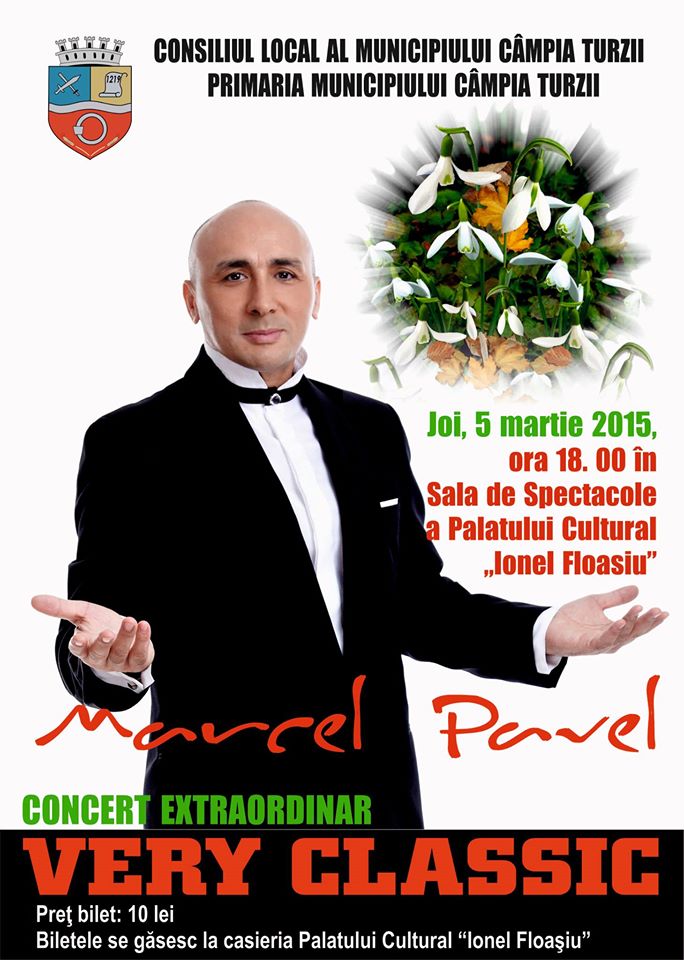 Câmpia Turzii: Concert extraordinar Marcel Pavel