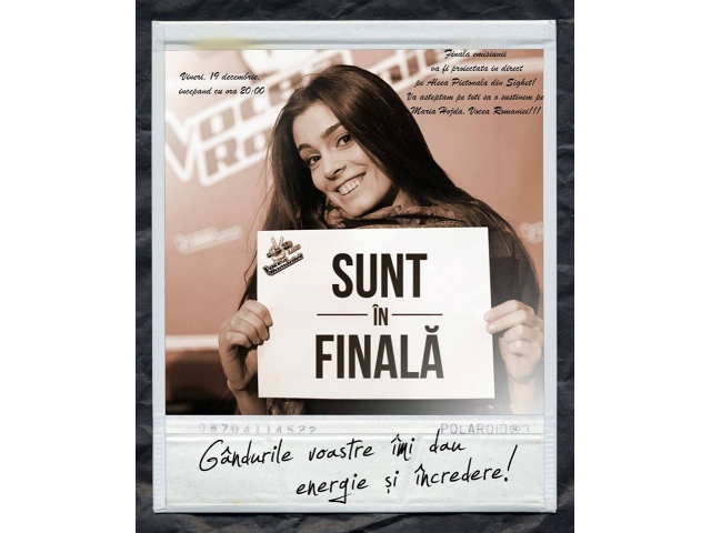Sighetu Marmației o susține pe Maria Hojda la Vocea României
