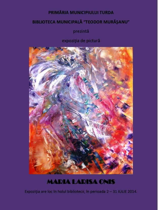 Turda: Expoziţie de pictură Maria Oniş