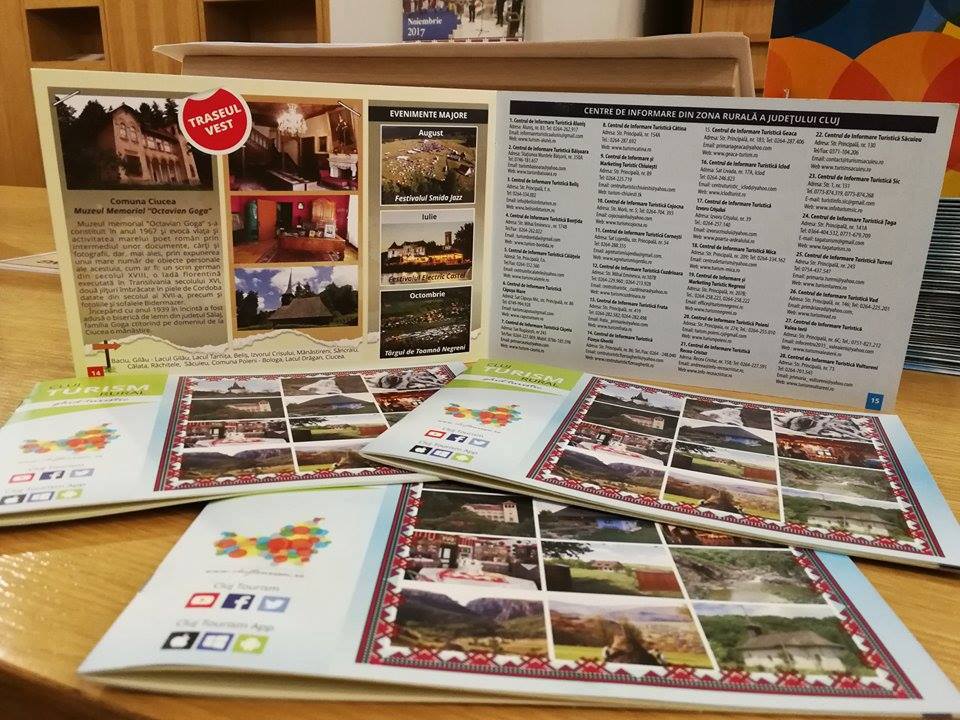 Noi materiale turistice pentru turiștii care vizitează județul Cluj