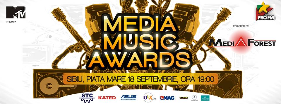 Media Music Awards, în această seară (ora 19), în Piața Mare din Sibiu