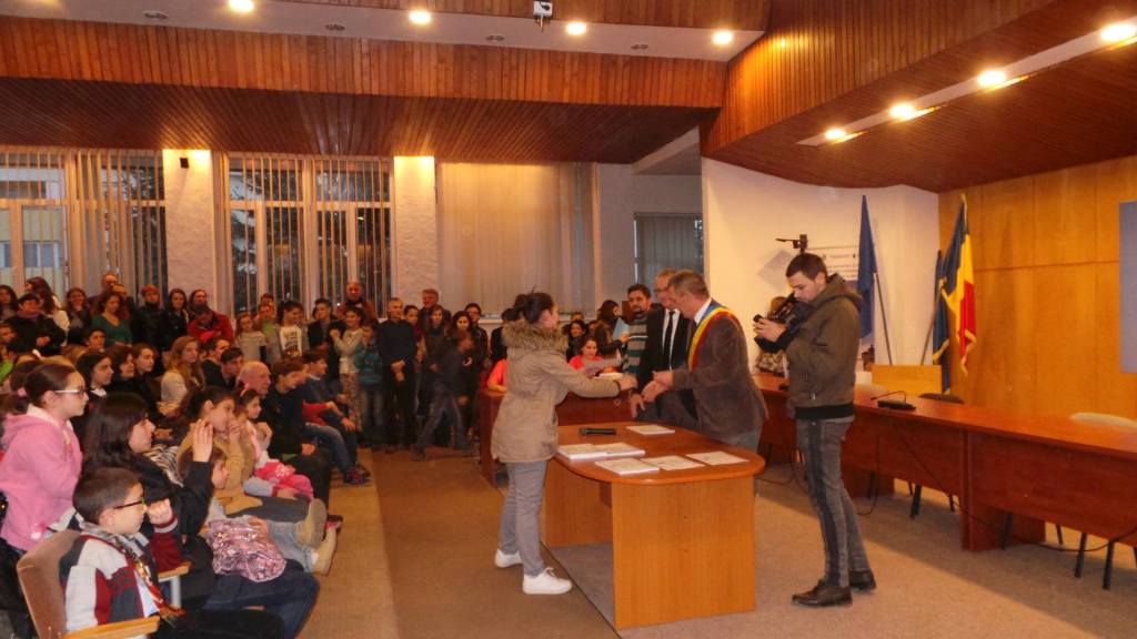 Elevii olimpici din Mediaș, premiați de municipalitate
