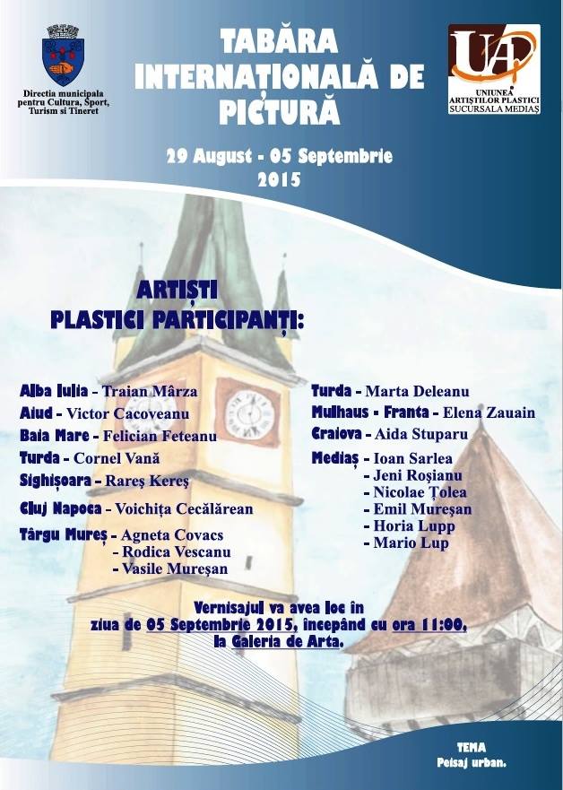 Tabăra internaţională de pictură la Mediaș (29 august–5 septembrie)