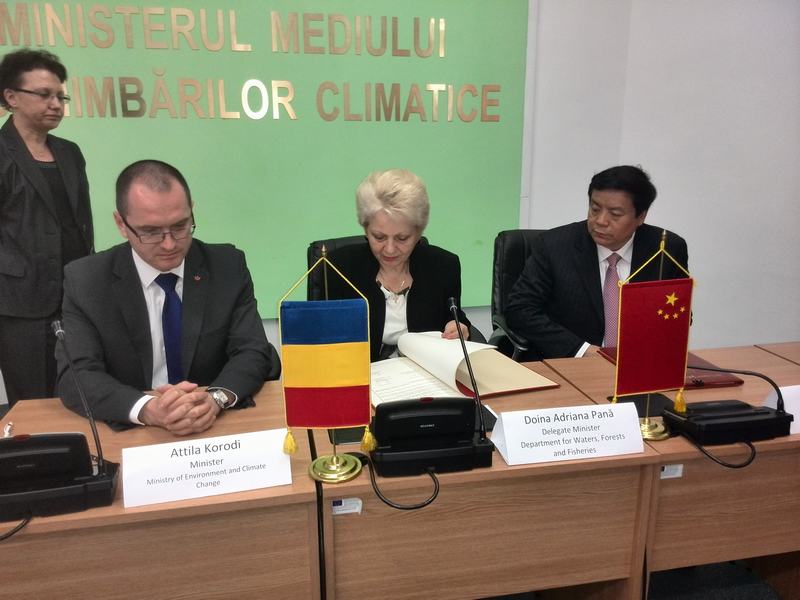 Doina Pană a semnat un memorandum de înțelegere cu ministrul omolog din China