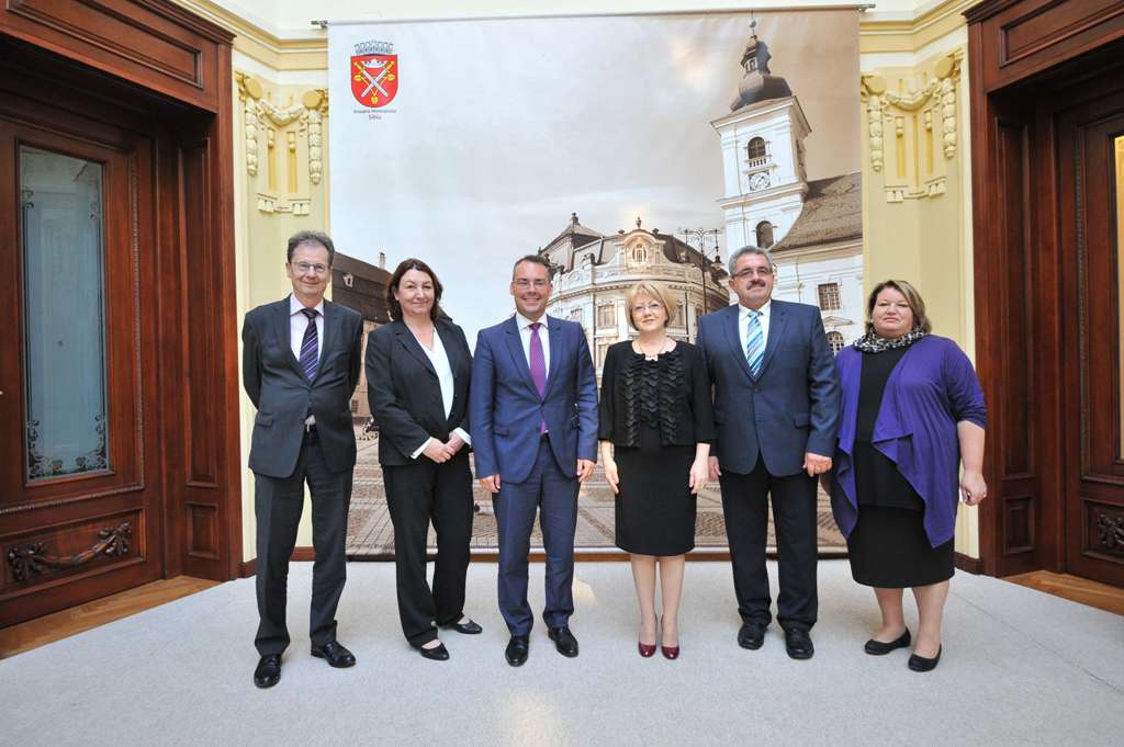 Ministrul Federal pentru probleme europene al landului Baden-Württemberg, în vizită la Primăria Sibiu