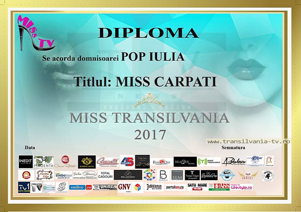 Miss Carpați, Iulia Pop din Baia Mare