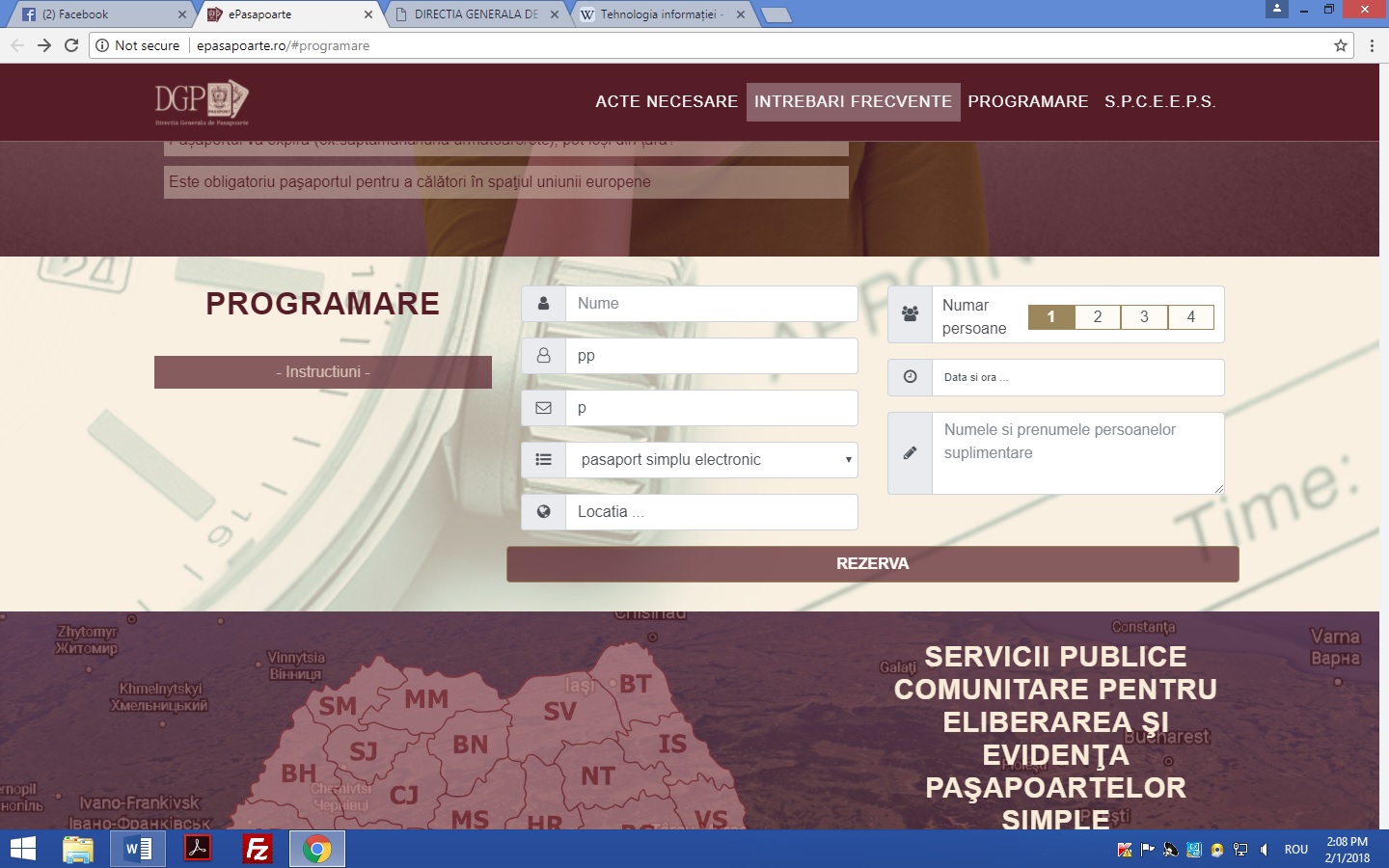 Maramureșenii se pot programa online pentru obținerea pașaportului, pe pagina www.epasapoarte.ro