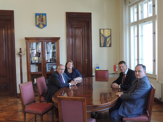 Norbert Kartmann, președintele Parlamentului landului Hessen (Germania) în vizită la Primăria Municipiului Sibiu