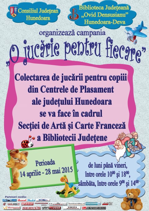Campania Bibliotecii Județene Deva, „O jucărie pentru fiecare”, continuă