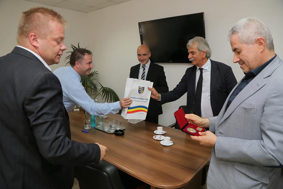 Delegaţie de oameni de afaceri italieni, la Consiliul Județean Cluj