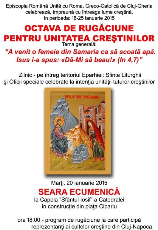Octava de Rugăciune pentru Unitatea Creştinilor la Cluj