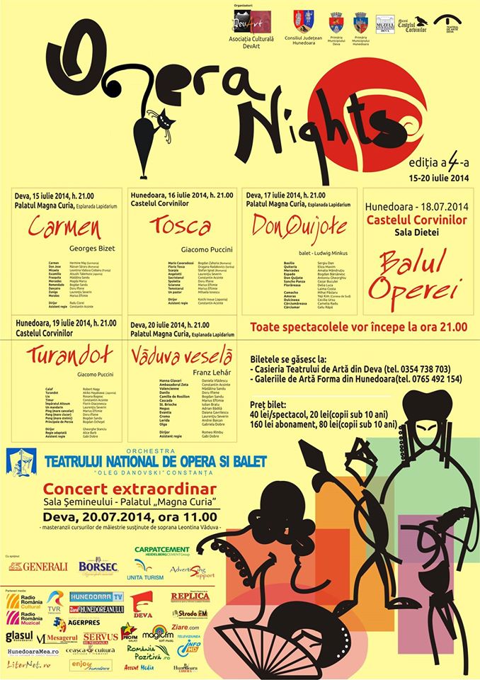 OPERA NIGHTS 2014: Vezi programul manifestării