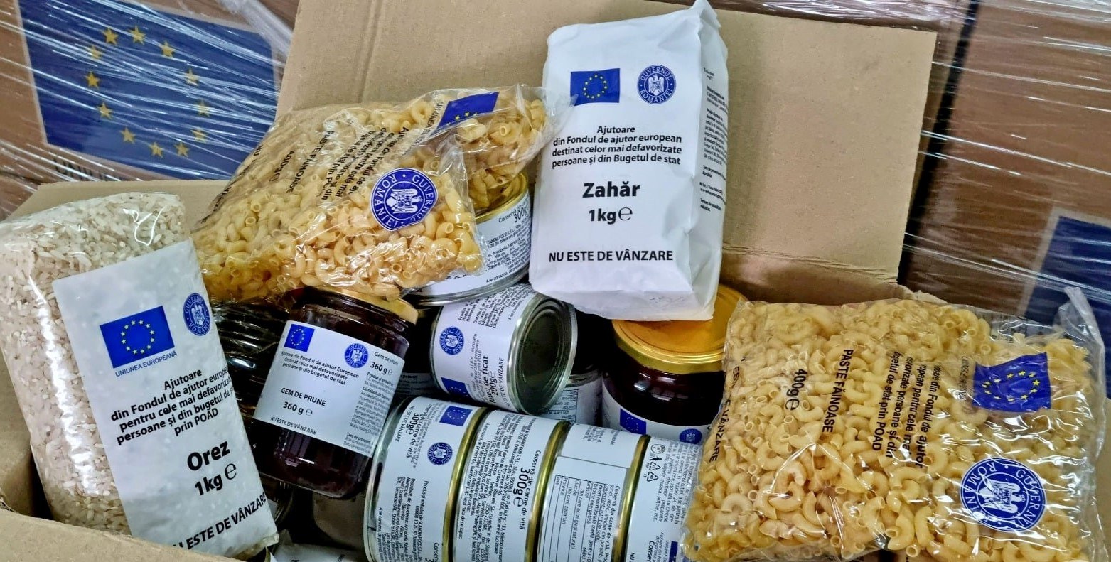 Direcția de Asistență Socială Hunedoara distribuie 1.358 de pachete cu alimente