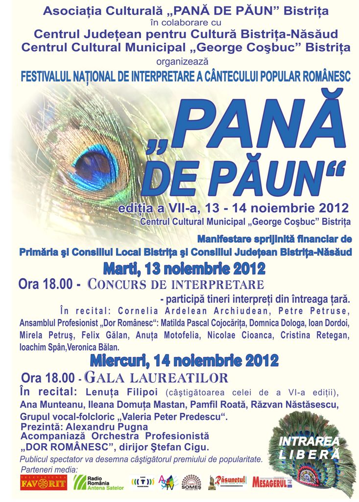 Premiu special pentru Lucian Ionuț Chira, la Concursul Național „Pană de păun” de la Bistrița
