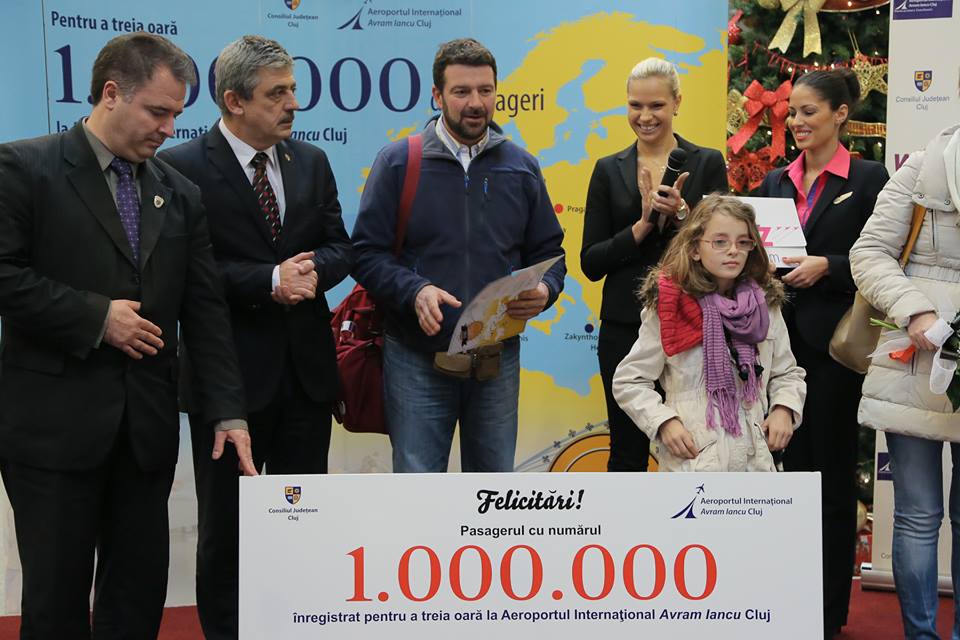 Pasagerul cu numărul 1 milion la Aeroportul Internațional „Avram Iancu” din Cluj Napoca