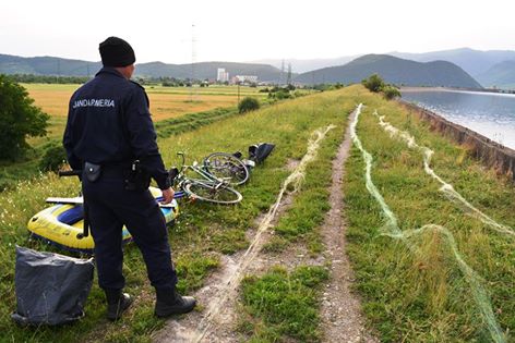 Sântămărie Orlea: Prins pescuind cu plase tip monofilament