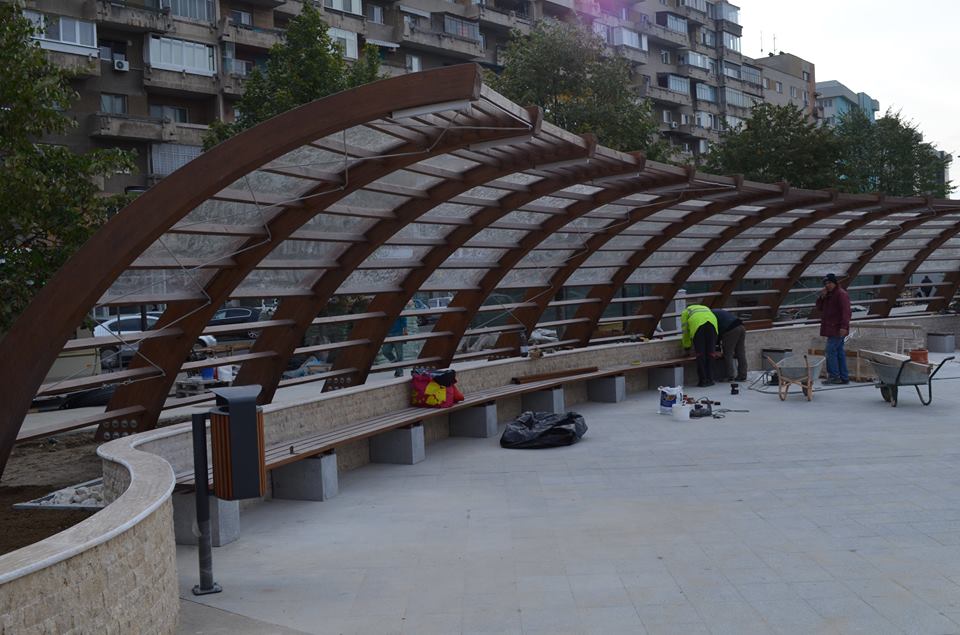 Piața Arras din Deva, aproape finalizată