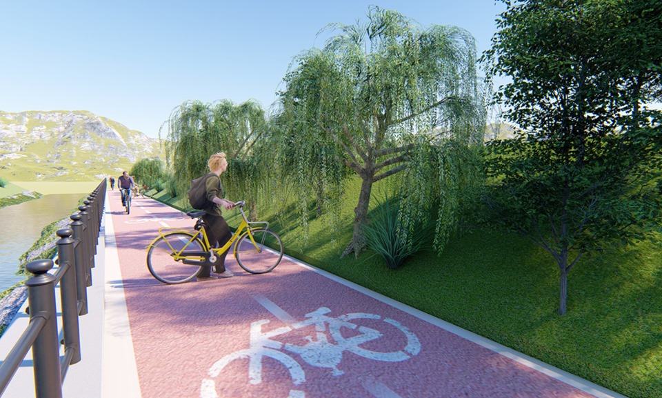 Piste de biciclete pe maul Cibinului