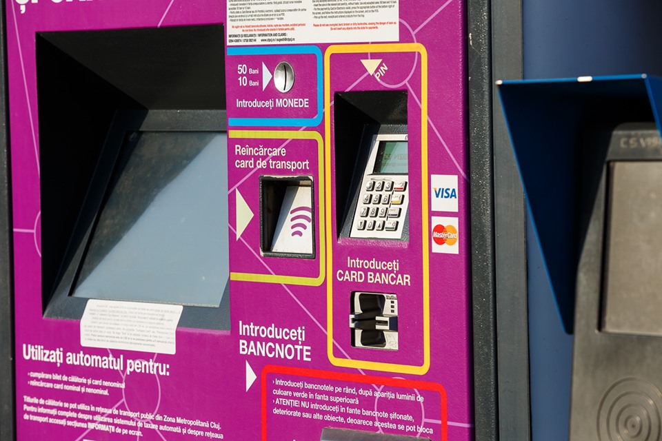 Noi servicii de plată cu card bancar în Cluj-Napoca, pentru transportul public