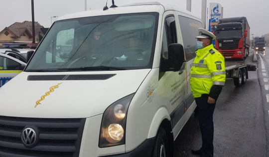 Acțiuni de verificare a transportului rutier în județul Sibiu