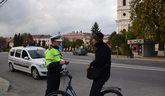 Biciclist băut, accidentat în localitatea Cepari