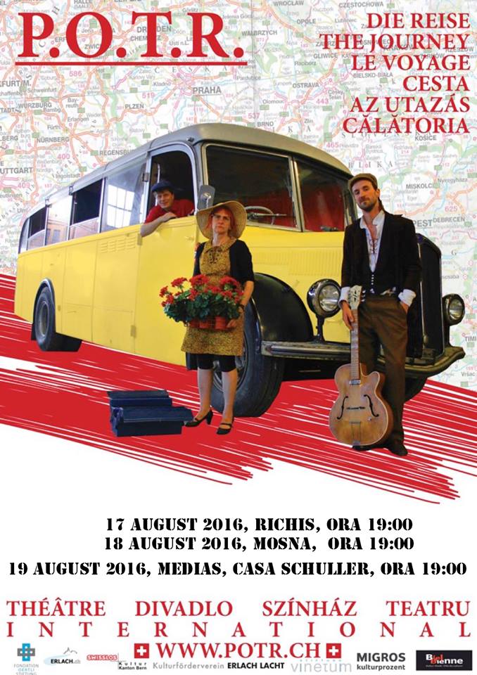 Trupa de teatru P.O.T.R. din Elveţia, joacă în premieră la Mediaş piesa „Die Reise/Călătoria”
