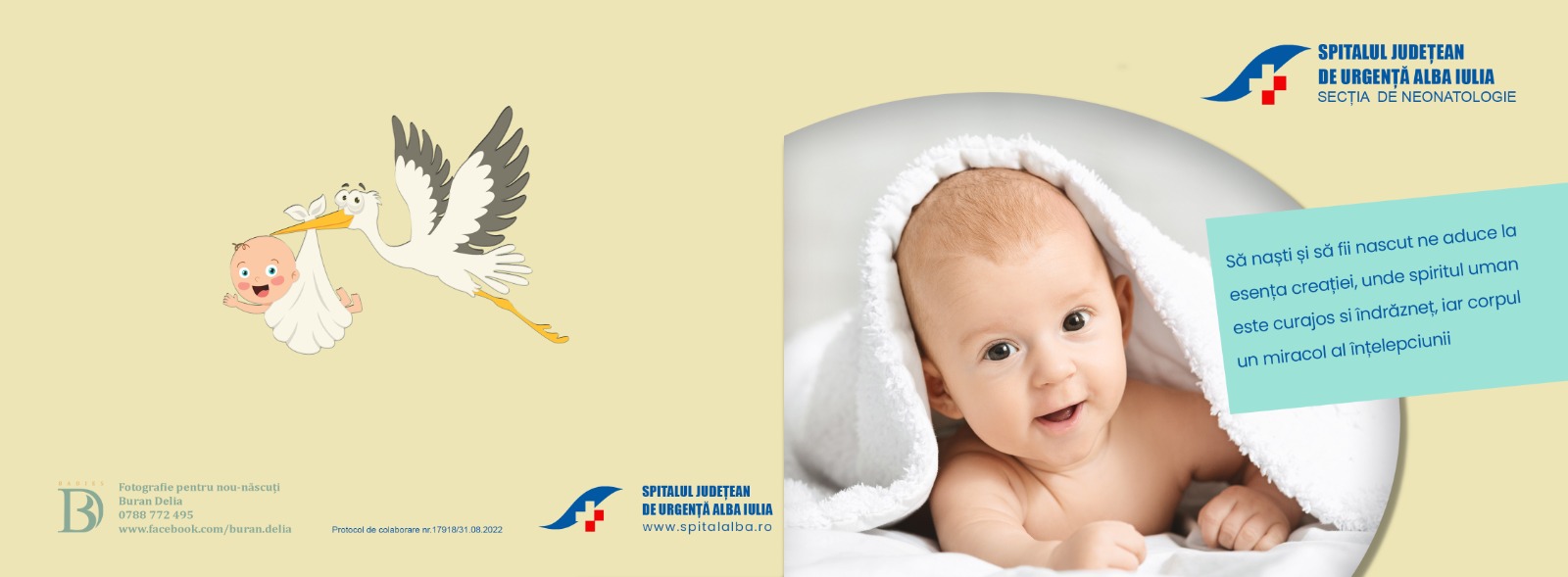 Pacientele care nasc la Spitalul din Alba Iulia primesc fotografii cu nou-născuții!
