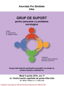 Alba Iulia: Grup de suport pentru persoane cu probleme oncologice