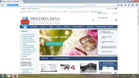 Căsătorii programate online, la Deva