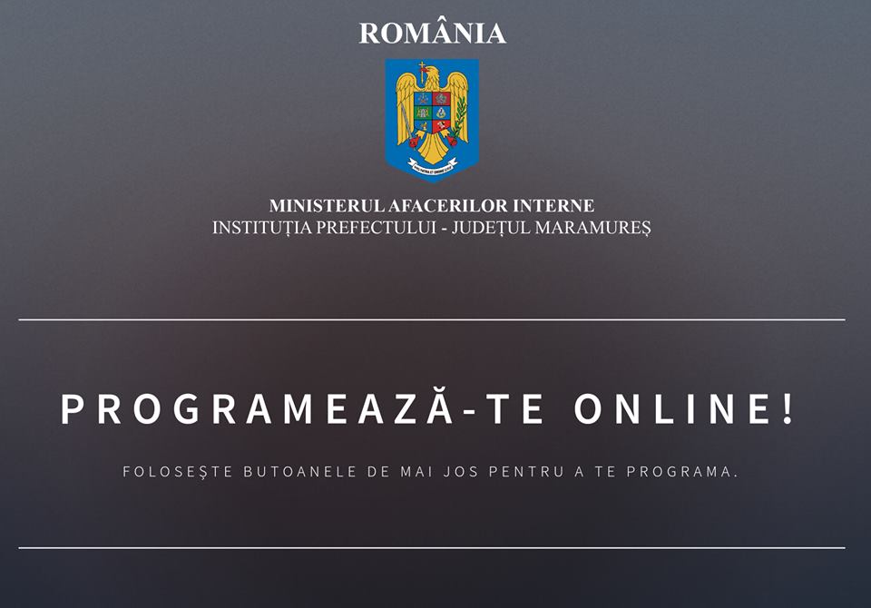 Maramureș: Sistem de programări online la Înmatriculări și Pașapoarte, din 12 februarie