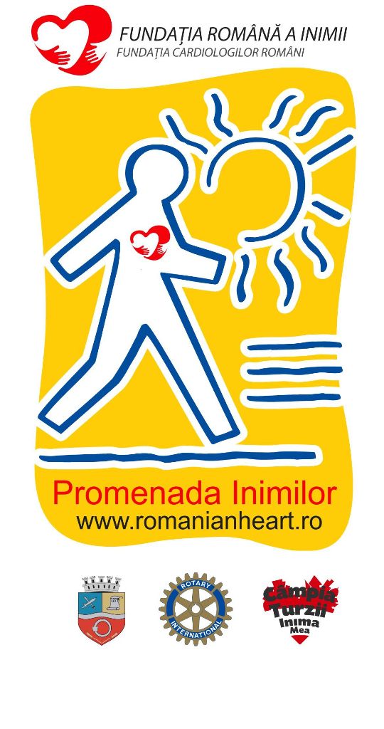Clubul Rotary Câmpia Turzii, susţinut de Fundaţia Română a Inimii, lansează programul „Promenada Inimilor”