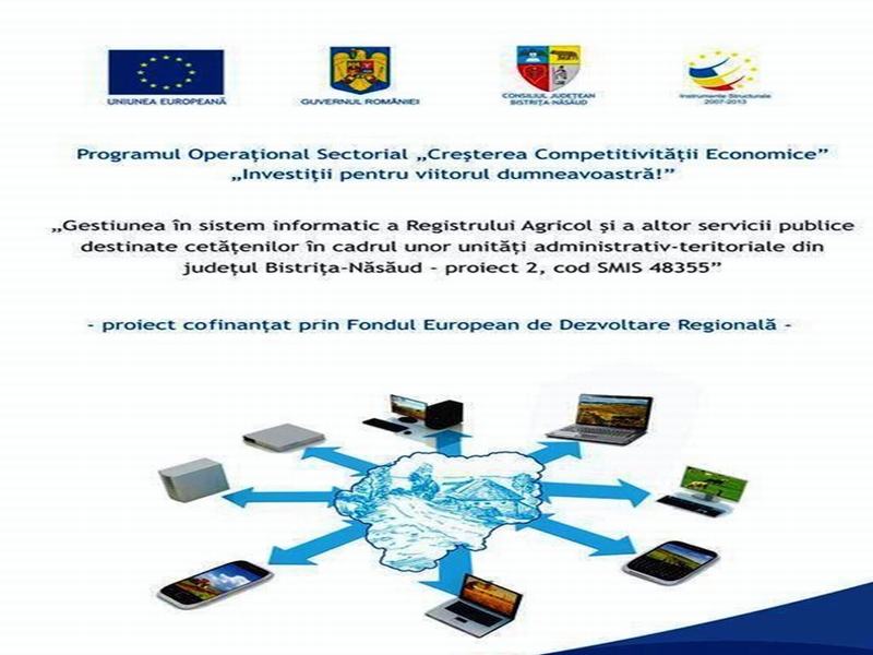 16 primării din Bistrița-Năsăud vor beneficia de gestiunea în sistem electronic a datelor din registrele agricole