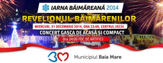 Compact, Gașca de Acasă și artificii la Revelionul băimărenilor în Centrul Vechi
