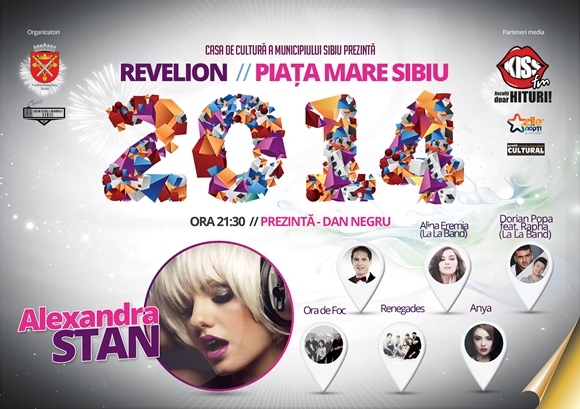 Programul Revelionului 2014 organizat în Piaţa Mare, Sibiu